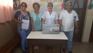 Donaron una impresora al centro de salud Santa Rita