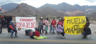 Huelga de hambre de comunidad aborigen