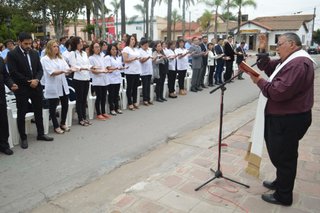 Festejo de agentes sanitarios