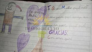 La conmovedora carta de un nene sanjuanino que le pide a Papá Noel un trabajo para su papá