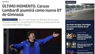 "Caruso nuevo DT de Gimnasia", la broma del Día de los inocentes que se hizo viral
