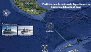 Chile intensifica la búsqueda del avión militar desaparecido