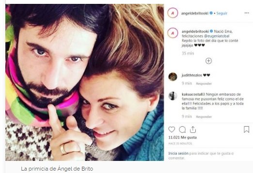 Nació Ema, la hija de Eugenia Tobal