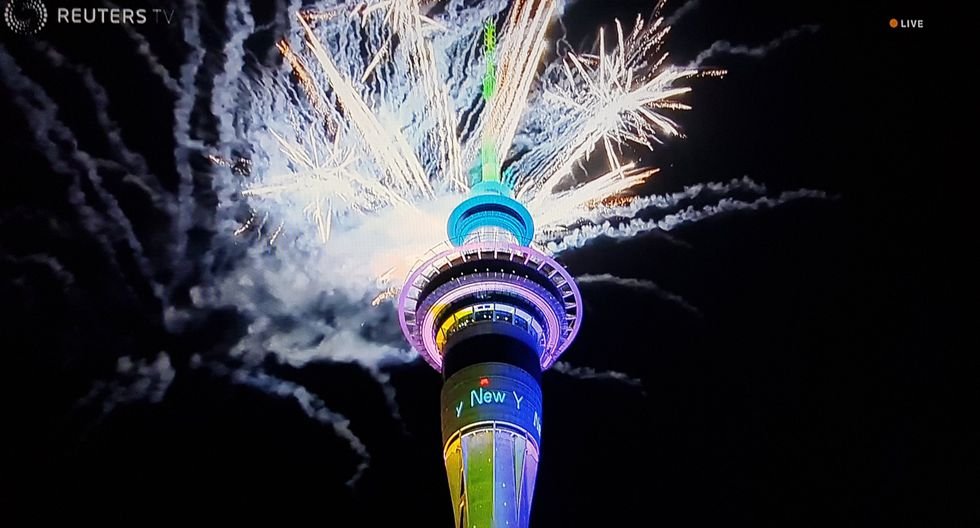 Nueva Zelanda recibió así el Año Nuevo 2020. (Reuters). Nueva Zelanda recibió así el Año Nuevo 2020. (Reuters).