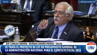 Zapata: "Considero que con este engendro  de presupuesto no se van a alcanzar objetivos"