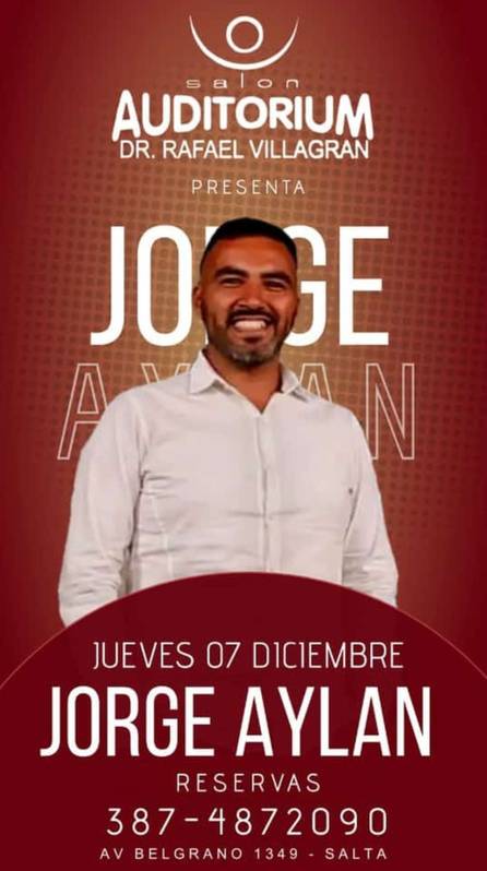 Jorge Aylán lanza su unipersonal “Eterno amor”